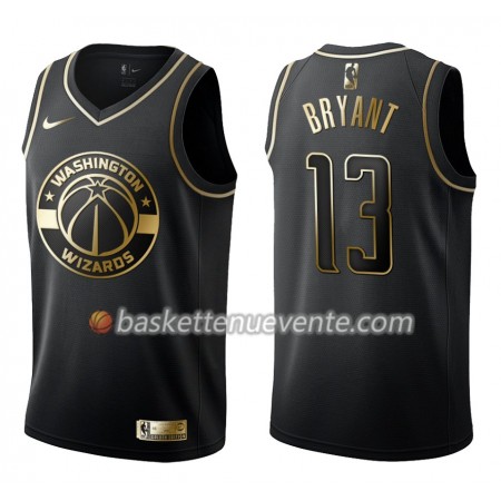 Maillot Basket Washington Wizards Thomas Bryant 13 Nike Noir Gold Edition Swingman - Homme